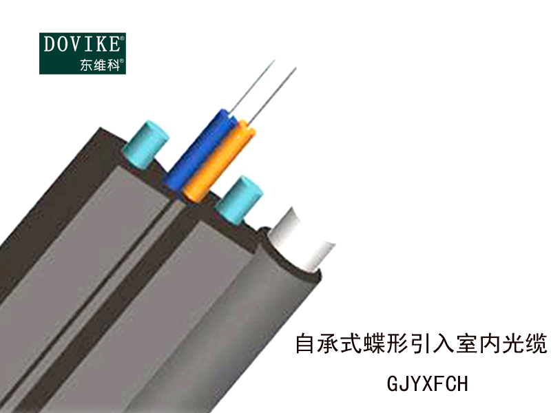 GJYXFCH自承式蝶形光纜，4芯室外皮線光纜--江蘇東維通信科技有限公司